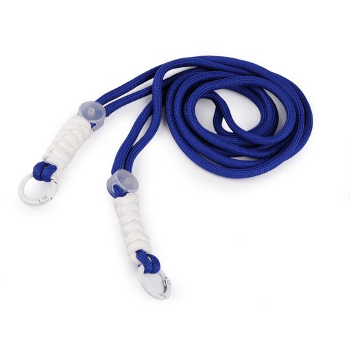 Színes csomózott vállpánt mobiltelefonhoz, 128 cm, kék