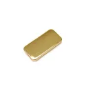 Gravírozható fém plakett, 30x15 mm, arany