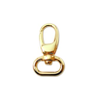 Karabiner, arany, 20 mm
