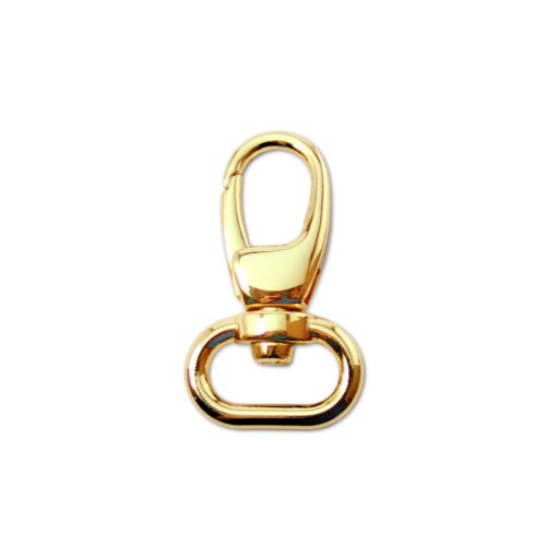 Karabiner, arany, 20 mm