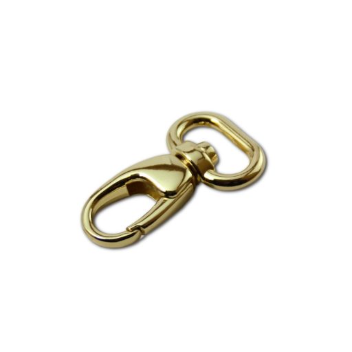 Karabiner, arany, 20 mm