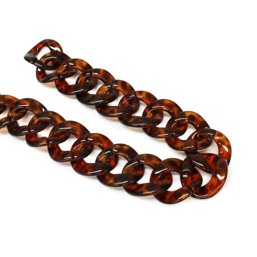 Műanyag táska lánc, teknőc, 1 méter hosszú, 3 cm széles