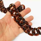 Műanyag táska lánc, teknőc, 1 méter hosszú, 3 cm széles