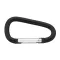 Alumínium karabiner, fekete – könnyű kivitel, 47 mm