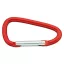 Alumínium karabiner, piros– könnyű kivitel, 57 mm