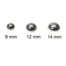 Domború fenékszeg, nikkel, 9 mm