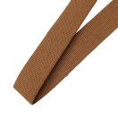 Pamut heveder, közép barna, 40 mm