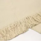 Bézs színű rojtos textil táskavarráshoz