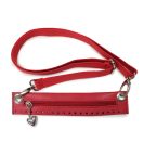 Horgolható cipzáras táska szett bőrből, szürke