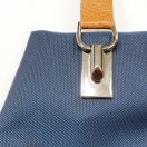 Bőr táskafül pár, natúr, 60 cm, nikkel