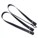 Bőr táskafül pár, natúr, 60 cm, nikkel