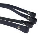 Bőr táskafül pár, natúr, 60 cm, nikkel