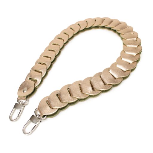 DIY Bőrpánt Szett, Arany, 75 cm hosszú