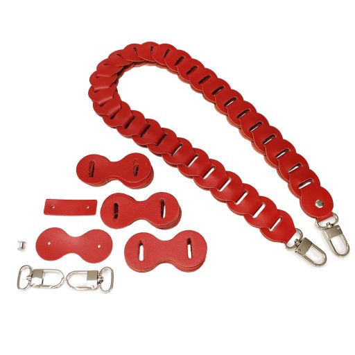 DIY Bőrpánt Szett, Piros