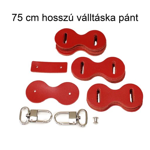 DIY Bőrpánt Szett, Piros