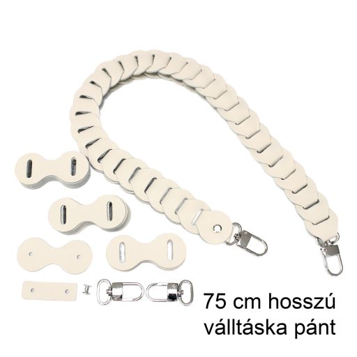 DIY Bőrpánt Szett, fehér