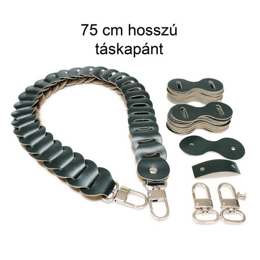 DIY Bőrpánt Szett, Sötétzöld