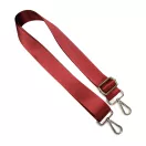 Levehető táska pánt bordó színű szatén hevederből, 4 cm széles