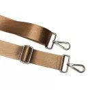 Levehető táska pánt karamell színű szatén hevederből, 4 cm széles