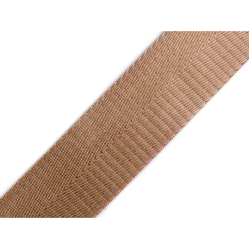 Levehető táska pánt karamell színű szatén hevederből, 4 cm széles