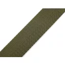 Levehető táska pánt zöld színű szatén hevederből, 4 cm széles