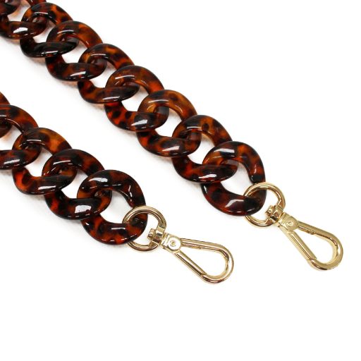 Óriási szemekből álló táskafül lánc, nikkel, 55 cm