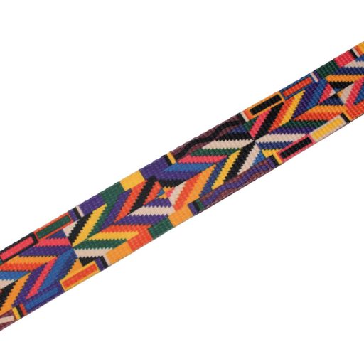 Azték mintás széles táskafül, arany, 40 mm