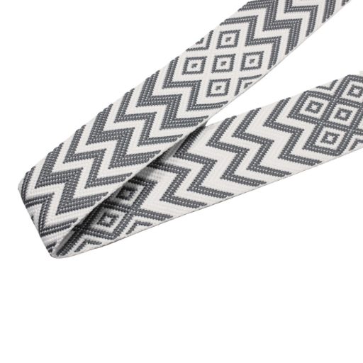 Barna csíkos táskapánt bőrrel, 5 cm széles