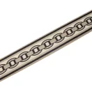 Virágmintás széles táskafül, arany 40 mm