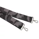 Szürke fekete military mintás, széles táskafül, sporttáska vállpánt, 50 mm