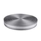 Szürke ezüst csíkos szatén heveder, 40 mm