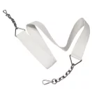 Leopárd mintás, fekete-fehér táskapánt lánccal, nikkel