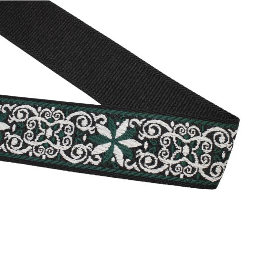 Leopárd mintás, fekete-fehér táskapánt lánccal, nikkel