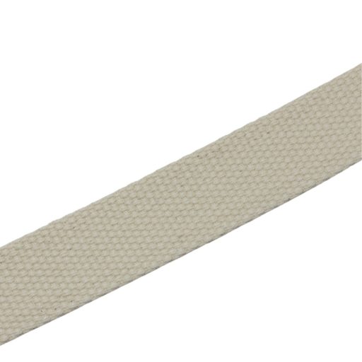 Táska vállpánt pamut, nyers színű, 30 mm, nikkel