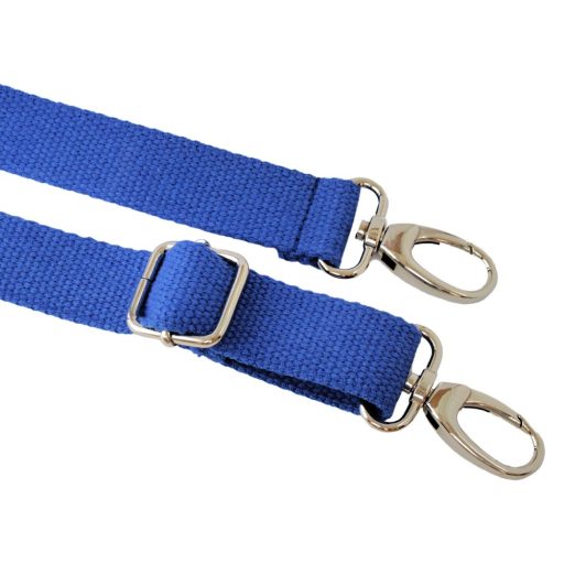 Táska vállpánt pamut, királykék, 30 mm,