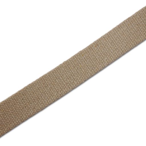 Táska vállpánt pamut, len színű, 30 mm, nikkel