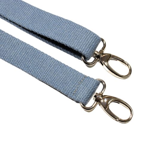 Táska vállpánt pamut, farmerkék, 30 mm,