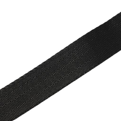 Táska vállpánt, fekete, 40 mm, arany