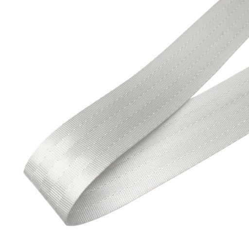 Táska vállpánt, fehér, 40 mm, arany