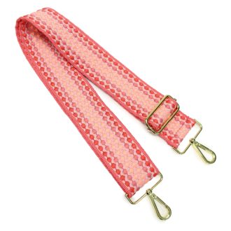 Pink pöttyös, széles cserélhető táska pánt