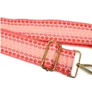Pink pöttyös, széles cserélhető táska pánt