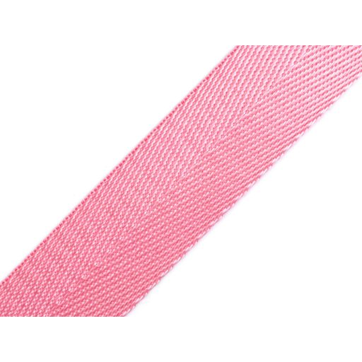 rózsaszínű szatén heveder, 2,5 cm, nikkel