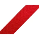 piros szatén heveder, 2,5 cm, nikkel