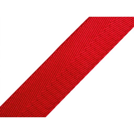 piros szatén heveder, 2,5 cm, nikkel