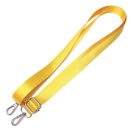 Sárga szatén heveder, 2,5 cm, nikkel