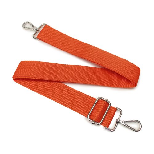 Táska vállpánt narancssárga polipropilén, 40 mm, nikkel
