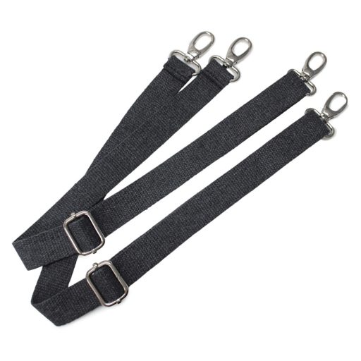 Hátizsákpánt, pamut, szürke, 30 mm