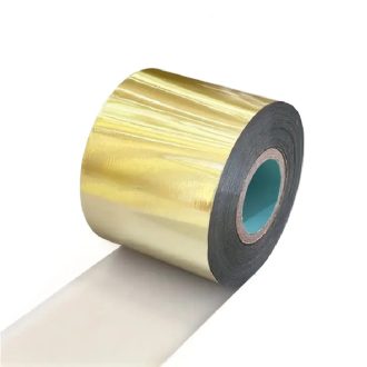 Arany színű fólia emblémázáshoz, 5 cm x120 m