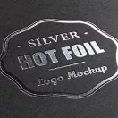 Ezüst színű fólia emblémázáshoz, 5 cm x120 m