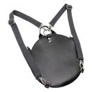 Hátizsák pánt, műbőr, fekete